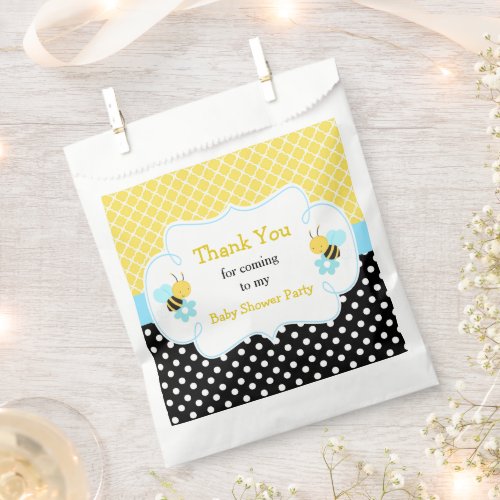 Boy Bumble Bee Baby Shower Party Favor Bag