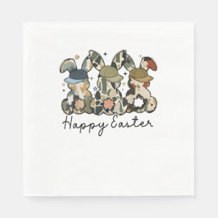 Boy Bunny Rabbit Duck Camo Camouflage Hat Ball Cap Napkins