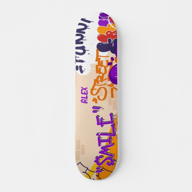 Boy Comic Pop Art Style skateboard (Front)