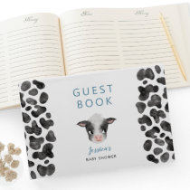 Boy Cow Baby Shower  Guest Book