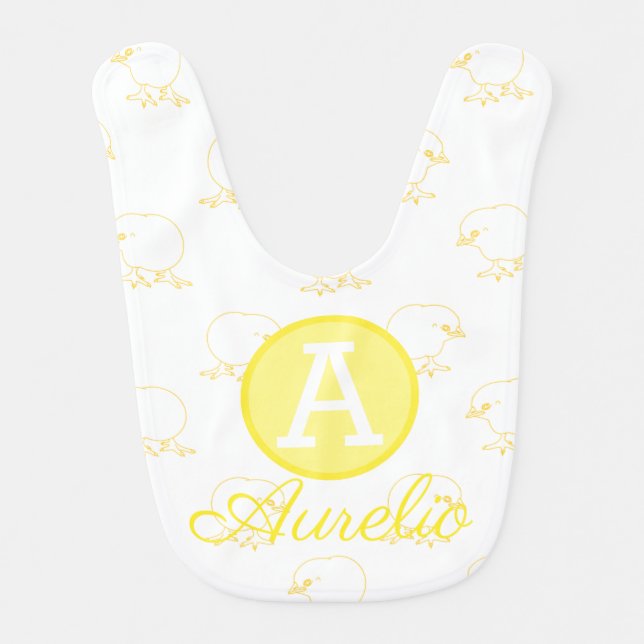 Boy Cute Animal Baby Bib (Front)