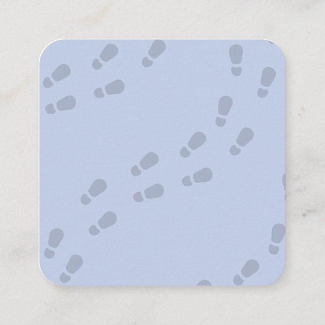 Boy Cute Detective Birthday Invitation (Back)