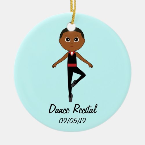 Boy Dancer Dance Recital Commemorative Ornament