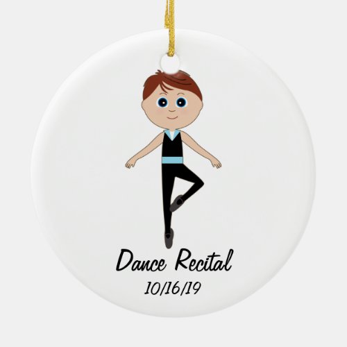 Boy Dancer Dance Recital Commemorative Ornament