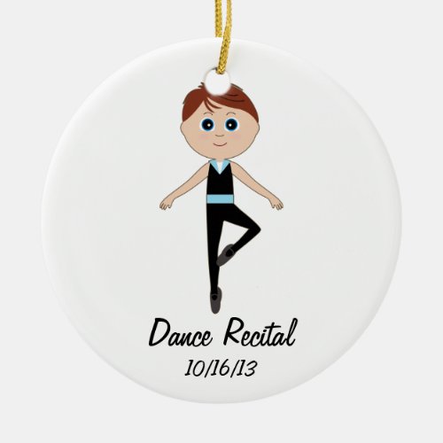 Boy Dancer Dance Recital Commemorative Ornament