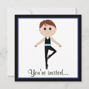 Boy Dancer: Dance Recital Invitation