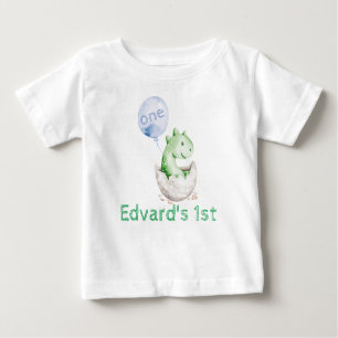Boy Dinosaur 1st birthday Shirt