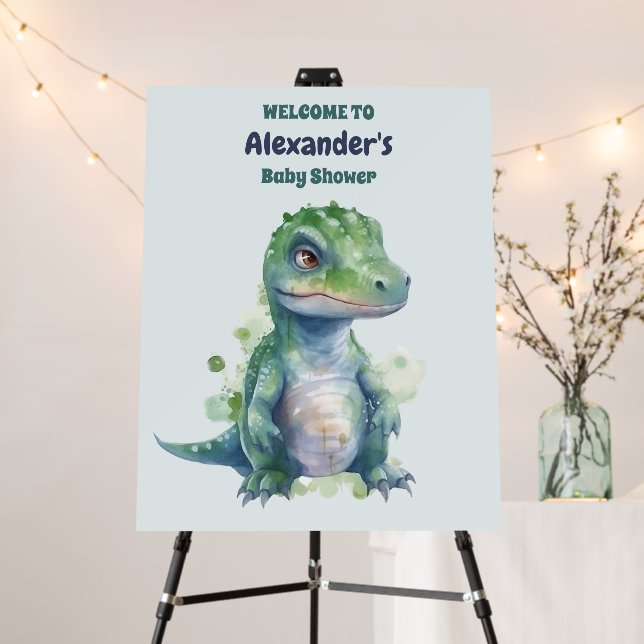 Boy Dinosaur Baby Shower Foam Board (In Situ (Stand))