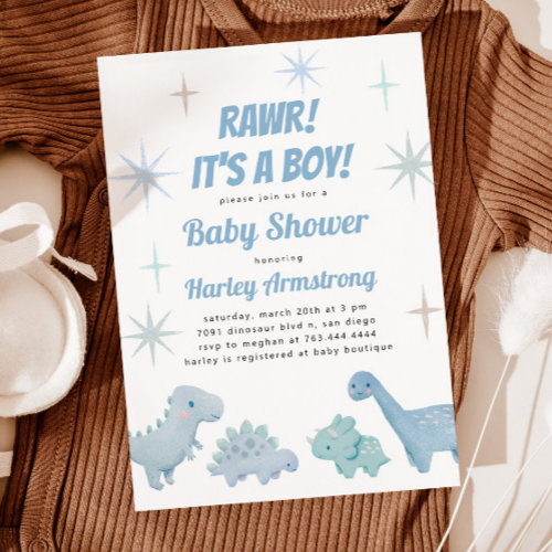 Boy Dinosaur Baby Shower