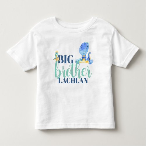 Boy Dinosaur Big Brother Toddler T_shirt