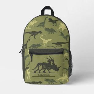 Boy Dinosaur Green theme Printed Backpack