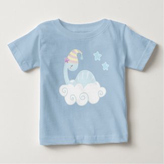 Boy Dinosaur Sleeping     Baby T-Shirt