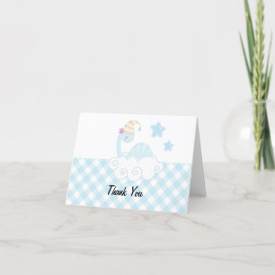 Boy Dinosaur Sleeping Letterpress Thank You Card