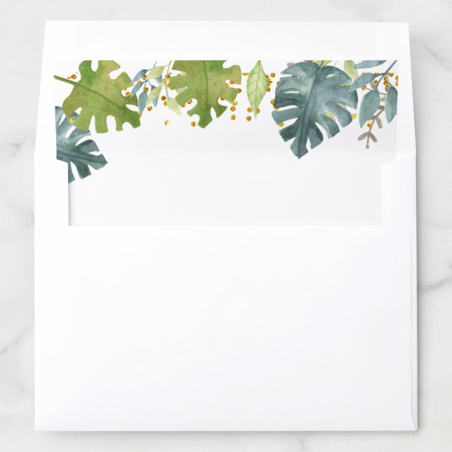 Boy Dinosaur Watercolor Envelope Liners (In Envelope)