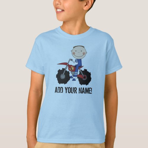 Boy Dirt Bike Rider Tshirt