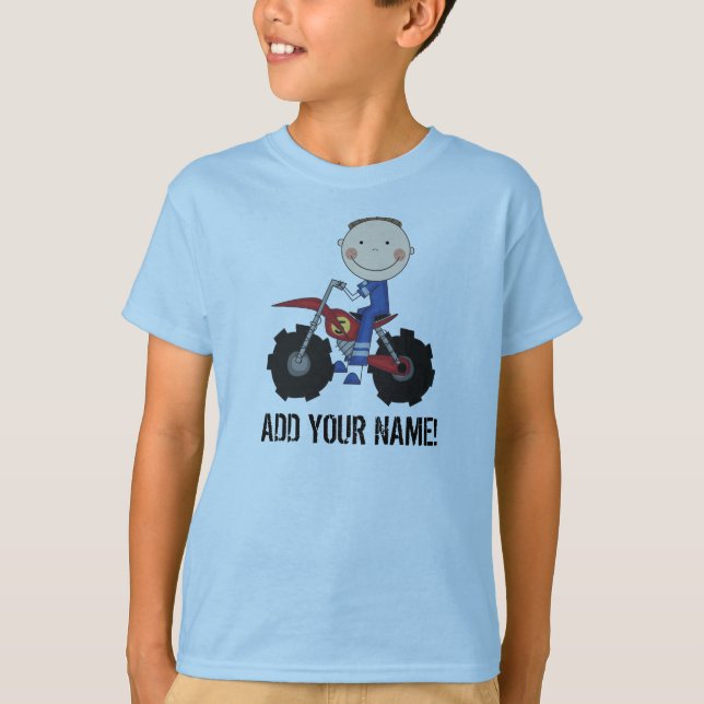 Boy Dirt Bike Rider Tshirt (Front)