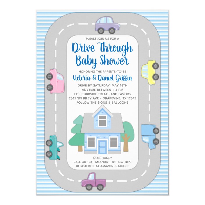 mobile baby shower invitations