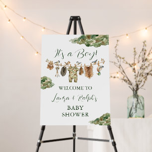 Boy Duck Baby Shower Welcome Foam Board