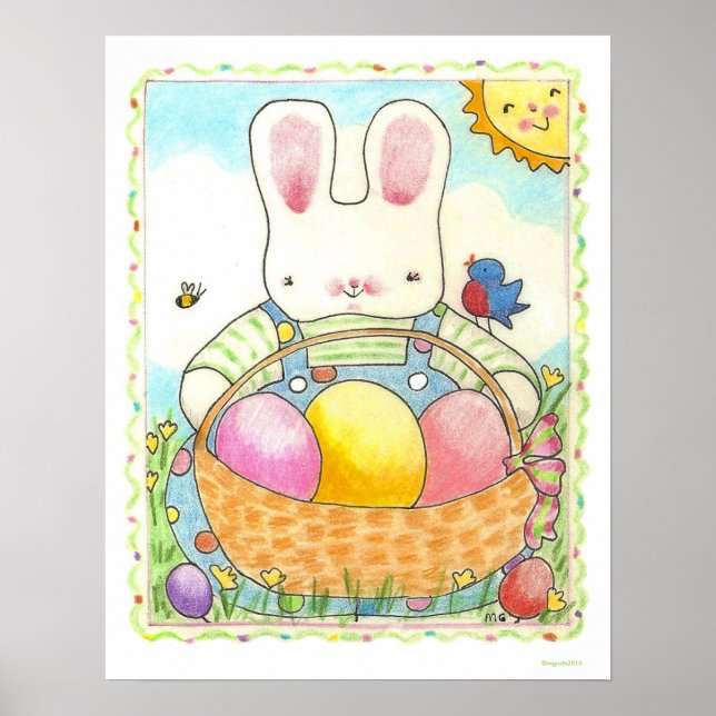 Boy Easter Bunny poster (Front)