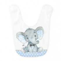Boy Elephant Baby Bibs Boy Elephant Baby Bibs