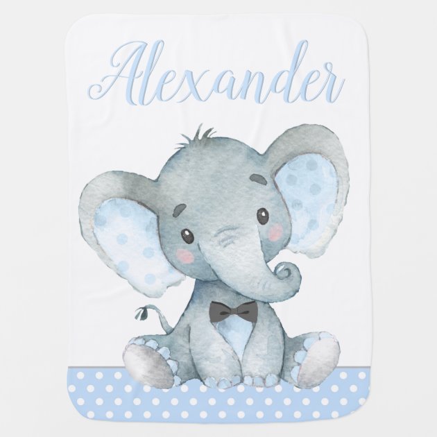 Baby boy elephant discount blanket