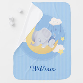 Boy Elephant Baby Blankets