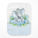 Boy Elephant Baby Burp Cloths Boy Elephant Baby Burp Cloths
