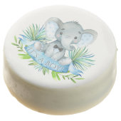 Boy Elephant Baby Shower Cookies (Angled)