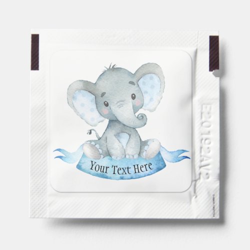 Boy Elephant Baby Shower Hand Sanitizer Packet