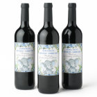 Boy Elephant Baby Shower Mini Wine Bottle Labels