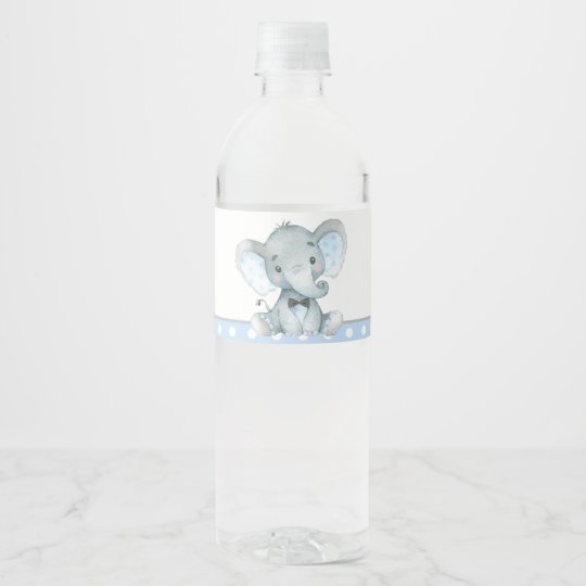 Boy Elephant Baby Shower Water Bottle Labels Zazzle Com Boy Elephant Baby Shower Water Bottle Labels Zazzle Com