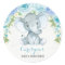 Boy Elephant Blue Rose Peony Baby Shower Favors