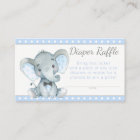 Boy Elephant Diaper Raffle Tickets
