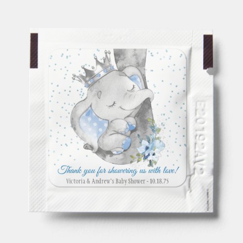 Boy Elephant Trunk Baby Shower Hand Sanitizer