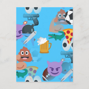 boy emoji postcard