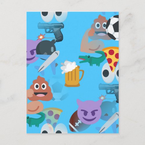 boy emoji postcard