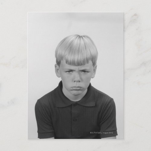 Boy Facial Expressions Postcard