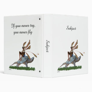 Boy Fairy Riding On Turtle Binder
