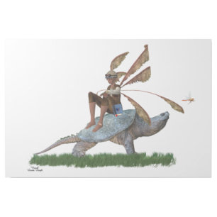 Boy Fairy Riding On Turtle Gallery Wrap