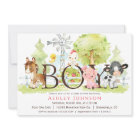 Boy Farm Baby Shower Invitation