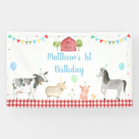 Boy Farm Barnyard Birthday