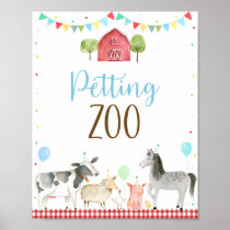 Boy Farm Petting Zoo Birthday Sign