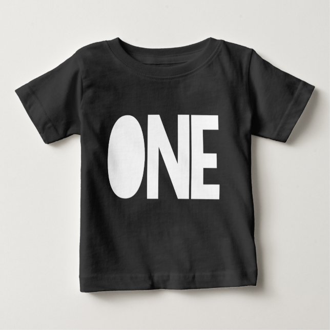 Boy First Birthday Shirt 1st Birthday ONE I'm One (Front)