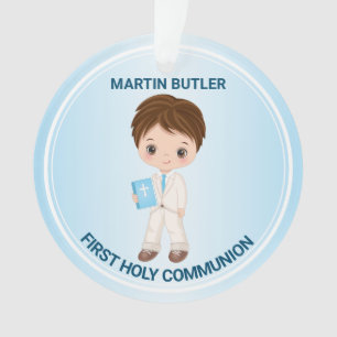 Boy First Holy Communion Acrylic Ornament