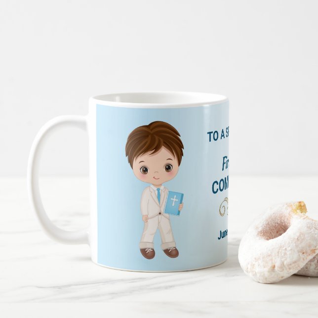Boy First Holy Communion Classic Mug (With Donut)