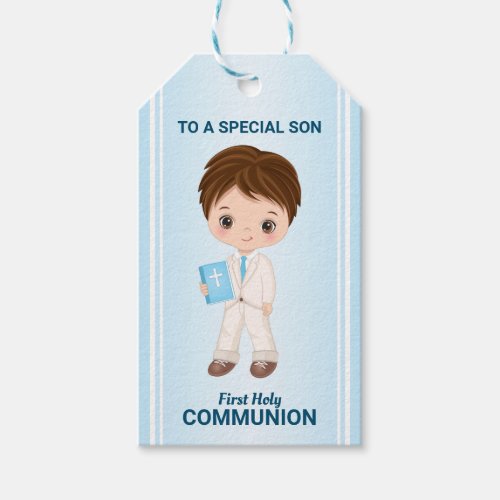 Boy First Holy Communion Gift Tag