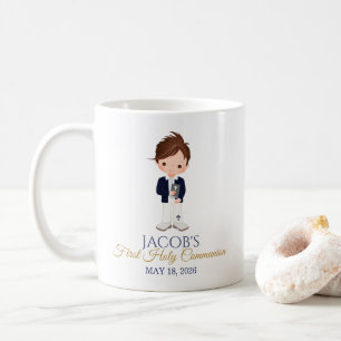 Boy First Holy Communion Minimalist Ceramic Mug