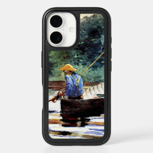 Boy Fishing, artwork by Winslow Homer iPhone 16 Case
