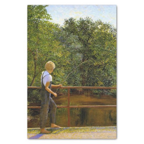 Boy Fishing by Lilla Cabot Perry Tissue Paper