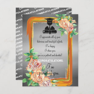 Boy friend graduation card